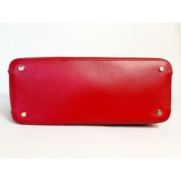 Tory Burch Saffiano Leather Robinson Double Zip Tote in Limited Edition Red - Ne - Picture 9 of 10